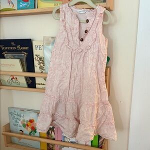 Janie and Jack Light Pink Ruffled Dress